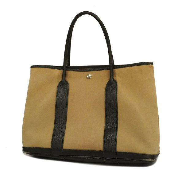 Hermes Handbags - HERMESAuth  Garden Party MM R Stamp Women's Toile Officier Handbag,Tote Bag